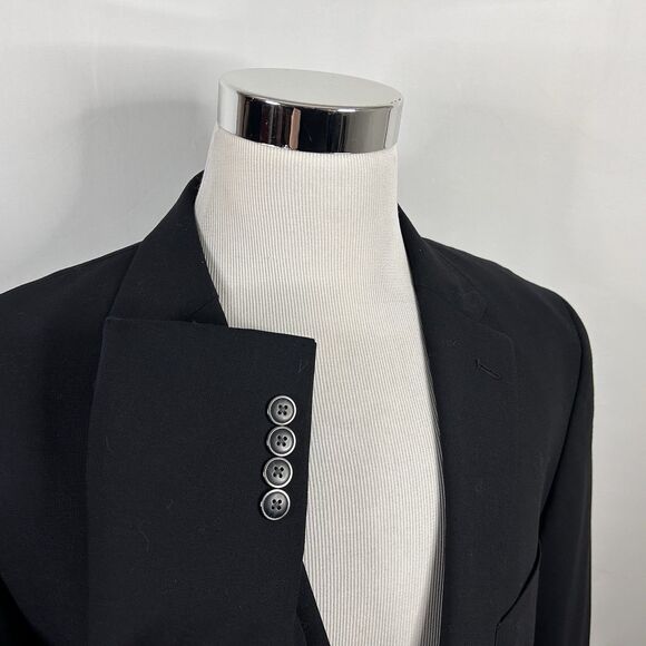 NWT Pronto Uomo 46XL Blazer Wool Blend Black Silver Two Button Double Vented - Picture 1 of 8